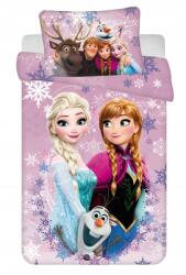 Jerry Fabrics Disney Jégvarázs Pink-Purple gyerek, ovis ágyneműhuzat 100×135 cm, 40×60 cm (23BS364)