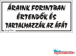 Gungl Dekor Piktogram Áraink forintban értendők és. . . fehér