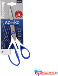 Spoko Olló irodai SPOKO Ergonomy 23 aszimetrikus kék-fehér