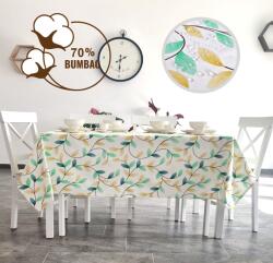 Ralex Pucioasa Față de masă antimurdărire 140x180 cm, Frunze Verde Galben (500.101-92084) Fata de masa