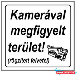 Gungl Dekor Matrica Kamerával megfigyelt terület fehér "A