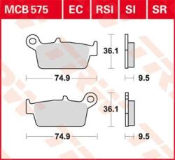  Trw MCB575SI Fékbetét kpl