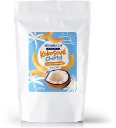 allnature chipsuri de cocos cu caramel 100 g