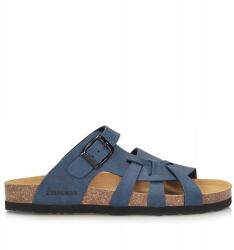 Dr. Brinkmann Dr. Brinkamnn 700565-5 Blau női flip-flop papucs, kék, bőr talpbetéttel (Dr Brinkmann 700565-5)
