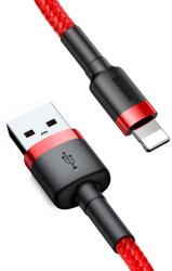 Baseus USB към Lightning Data Cable 1.5A, 2m - Baseus Coffees (CALKLF-C09) - Червен