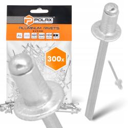 Polax 300x Törhető szegecsek 4x6 mm Alumínium horganyzott Acél Strapabíró szegecs 9 9T (37-007(X6))