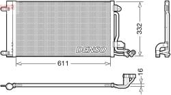 DENSO Condensator, climatizare DENSO DCN02034 (DCN02034)