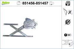 VALEO Mecanism actionare geam VALEO 851456 (851456)