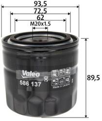 VALEO Filtru ulei VALEO 586137 (586137)