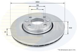 COMLINE Disc frana COMLINE ADC0266V (ADC0266V)