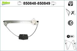 VALEO Mecanism actionare geam VALEO 850849 (850849)