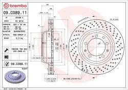 BREMBO Disc frana BREMBO 09. C089.11 (09.C089.11)