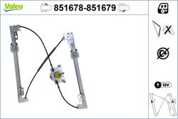 VALEO Mecanism actionare geam VALEO 851678 (851678)
