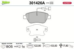 VALEO set placute frana, frana disc VALEO 301426A (301426A)