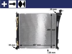 MAHLE Radiator, racire motor MAHLE BEHR CR 847 000S (CR 847 000S)