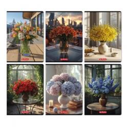 Herlitz Füzet A/4 kockás HERLITZ 32 lapos Flower 2026 vegyes, minta nem választható