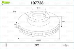 VALEO Disc frana VALEO 197728 (197728)