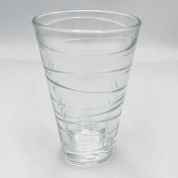 Pohár gyönyörű mintával, vastag üvegből 300 ml