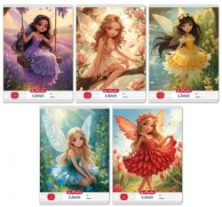 Herlitz Füzet A/5 2. osztályos vonalas HERLITZ 32lap Fairy Flower 16-32 vegyes, minta nem választható
