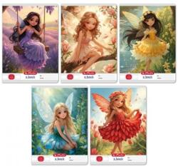Herlitz Füzet A/5 3. osztály vonalas HERLITZ 32lap Fairy Flower 12-32 vegyes, minta nem választható