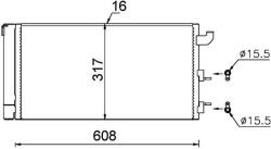 MAHLE Condensator, climatizare MAHLE BEHR AC 710 000S (AC 710 000S)