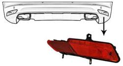 VAN WEZEL Lumina de ceata spate VAN WEZEL 5925930 (5925930)