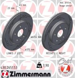 ZIMMERMANN Disc frana ZIMMERMANN BLACK Z 430.2651. 53 (430.2651.53)