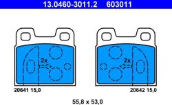 ATE set placute frana, frana disc ATE 13.0460-3011.2 (13.0460-3011.2)