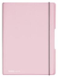 Herlitz Füzet A/4 kockás-vonalas HERLITZ 2x40 lapos My Book Flex, Pastel rózsaszín
