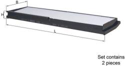 MAHLE Filtru, aer habitaclu MAHLE LA 862/S (LA 862/S)