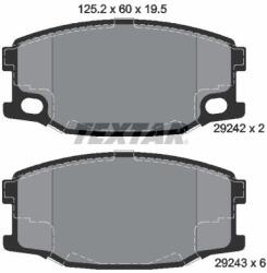 TEXTAR set placute frana, frana disc TEXTAR 2924201 (2924201)