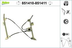 VALEO Mecanism actionare geam VALEO 851411 (851411)