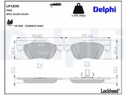 DELPHI set placute frana, frana disc DELPHI LP1830 (LP1830)