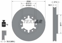 TEXTAR Disc frana TEXTAR 92138300 (92138300)