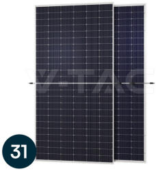 V-TAC OSDA 31db 620W bifacial napelem, N-Type TIER1 duplaüveges szolár panel - SKU 12753 (1275331)