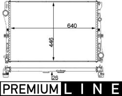 MAHLE Radiator, racire motor MAHLE BEHR *** PREMIUM LINE *** CR 2101 000P (CR 2101 000P)