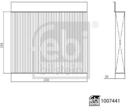 Febi Bilstein Filtru, aer habitaclu FEBI BILSTEIN 1007441 (1007441)