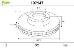 VALEO Disc frana VALEO 197147 (197147)