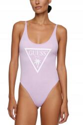 GUESS Levendula színű női egyrészes fürdőruha Violet logóval L (E6GJ43KF442)