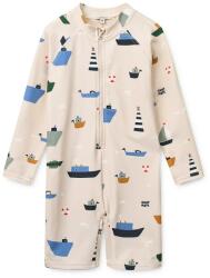 Liewood gyerek strand kezeslábas Max Printed LS Swim Jumpsuit - bézs 68