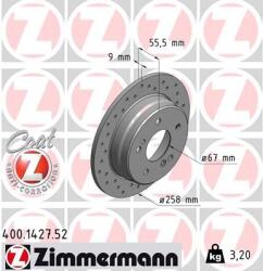 ZIMMERMANN Disc frana ZIMMERMANN 400.1427. 52 (400.1427.52)