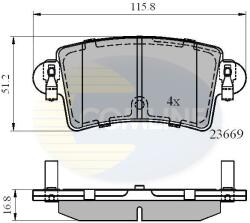 COMLINE set placute frana, frana disc COMLINE CBP01036 (CBP01036)