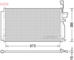 DENSO Condensator, climatizare DENSO DCN15002 (DCN15002)