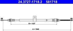 ATE Cablu, frana de parcare ATE 24.3727-1718.2 (24.3727-1718.2)