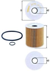 MAHLE Filtru ulei MAHLE OX 156D1 (OX 156D1)