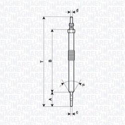 Magneti Marelli Bujie incandescenta MAGNETI MARELLI 062900139304 (062900139304)