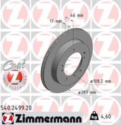 ZIMMERMANN Disc frana ZIMMERMANN COAT Z 540.2499. 20 (540.2499.20)
