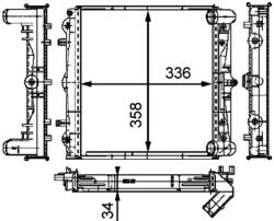 MAHLE Radiator, racire motor MAHLE BEHR *** PREMIUM LINE *** CR 383 000P (CR 383 000P)