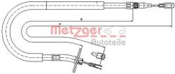 Metzger Autoteile Cablu, frana de parcare METZGER AUTOTEILE 10.9875 (10.9875)