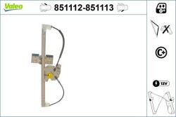 VALEO Mecanism actionare geam VALEO 851112 (851112)